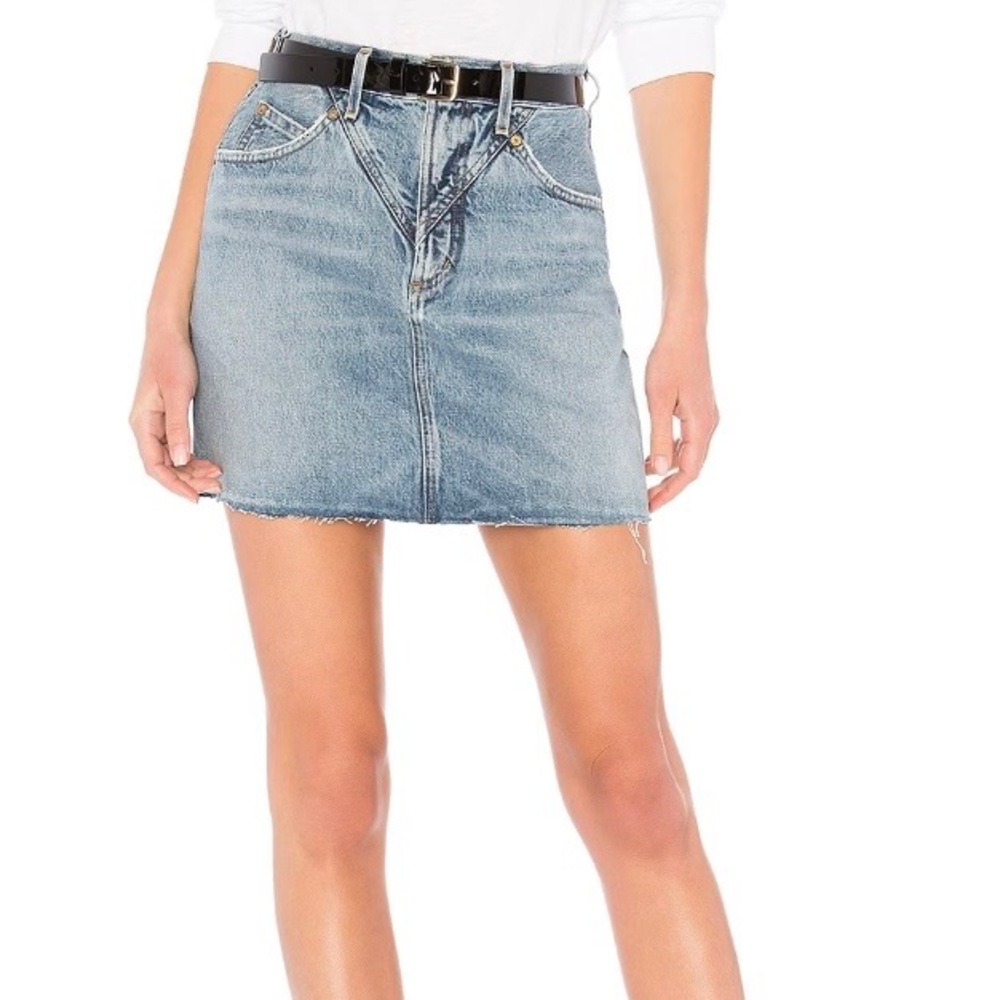 AGOLDE denim mini skirt